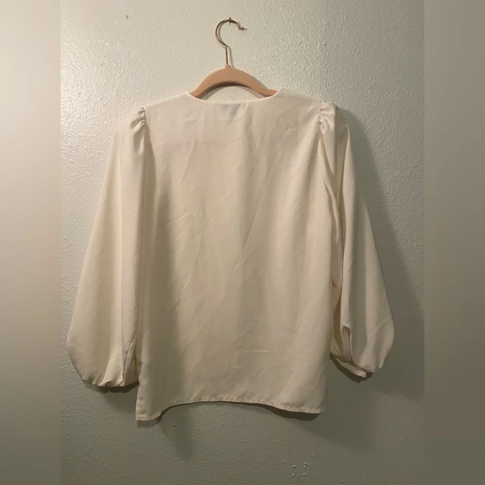 J. Crew Cream Puff Long Sleeve Blouse XXS‎